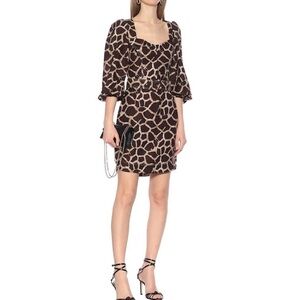 - Rebecca Vallance Acacia Animal Print mini dress. Size 4  🦒